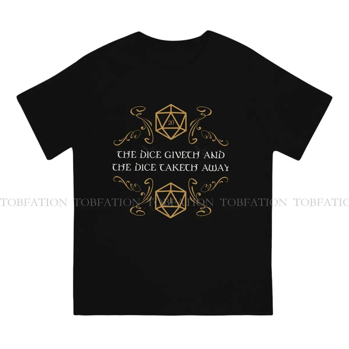 The Dice Giveth and Taketh Away T-Shirt – Funny DND Critical Fail Tee | Cotton Streetwear for Men (S–6XL) Gamers Guild