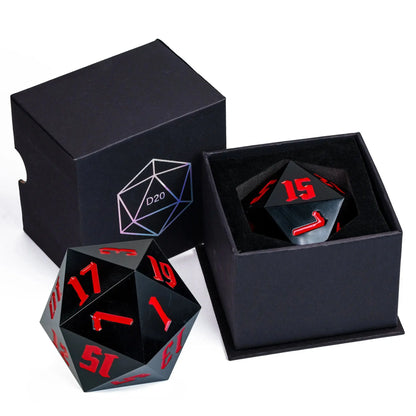 Crystal 55mm D20 Dice – Oversized Acrylic Polyhedral Die for D&D, RPGs & Party Games  Transparent or Solid Color Gamers Guild