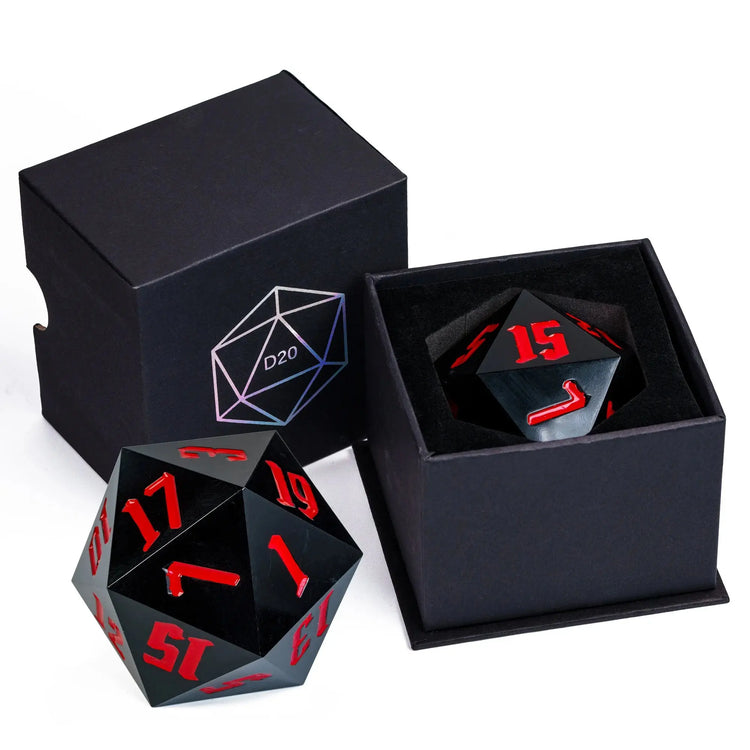 Crystal 55mm D20 Dice – Oversized Acrylic Polyhedral Die for D&D, RPGs & Party Games  Transparent or Solid Color Gamers Guild