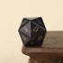 Crystal Quartz D20 – Handwritten Font Gemstone Dice for DND, Pathfinder & RPG Star Path Adventures Gamers Guild