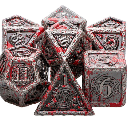 Music DND Metal Dice Set – Polyhedral Dice for Dungeons & Dragons, Pathfinder & RPGs Gamers Guild