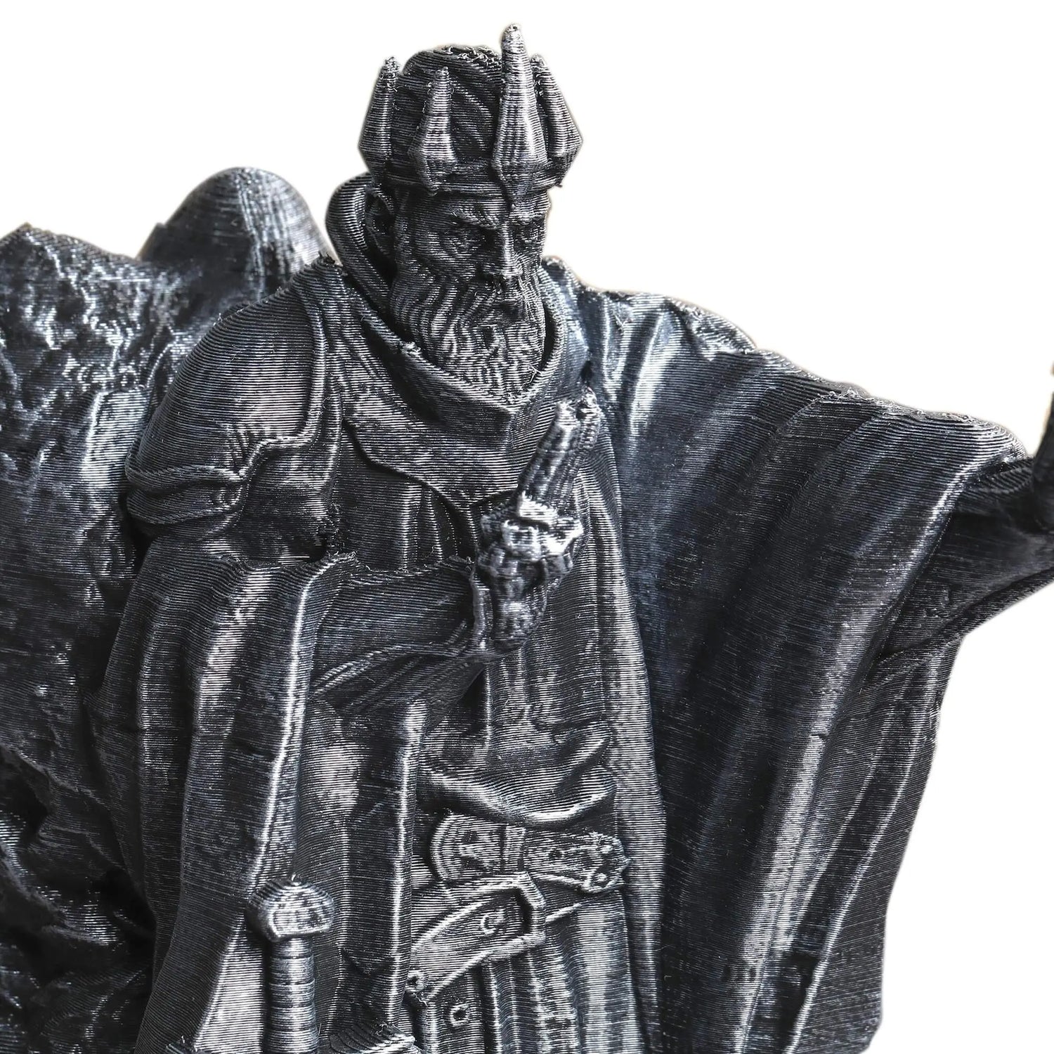 Retro Hand-Painted Dice Tower & Tray – 3D Printed “Statue of the Gods” Roller for D&D, Pathfinder & RPG Gamers Guild