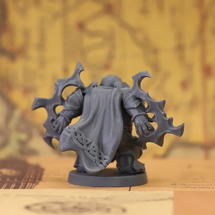 Barbed-Wound Dwarf Miniature – 3D Printed ABS Hero for TTRPG Combat Gamers Guild
