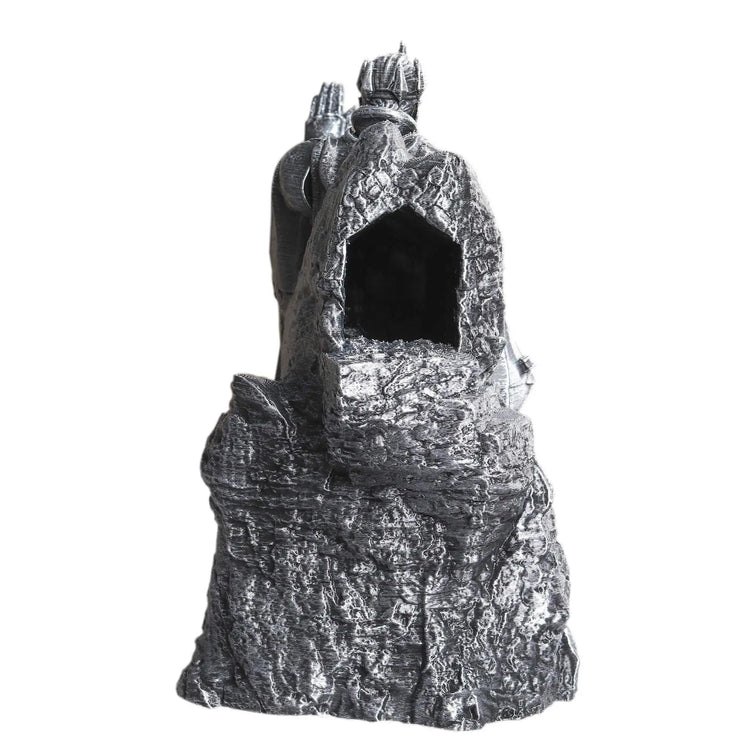 Retro Hand-Painted Dice Tower & Tray – 3D Printed “Statue of the Gods” Roller for D&D, Pathfinder & RPG Gamers Guild