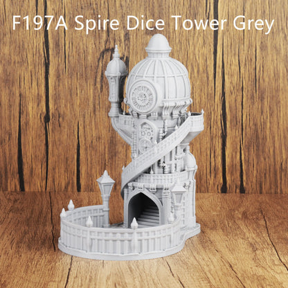 OMGLOBAL Octahedron Dice Tower – Hand-Painted 3D Printed Roller for D&D, Pathfinder & TTRPGs Gamers Guild