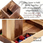 Wooden Magnetic Dice Tower with Tray – Portable Rolling Station for D&D, Pathfinder & RPG Tabletop Games Gamers Guild