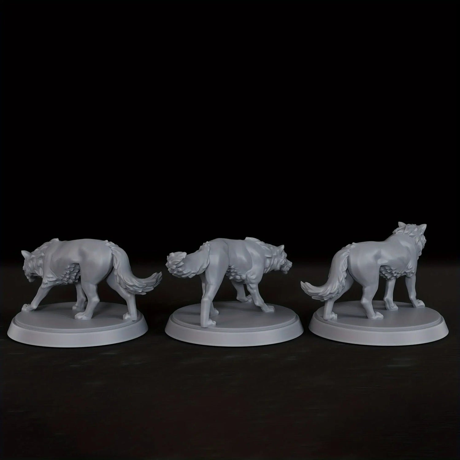 Wolf Pack Miniatures – Set of 3 Fierce Creatures for TTRPG Encounters Gamers Guild