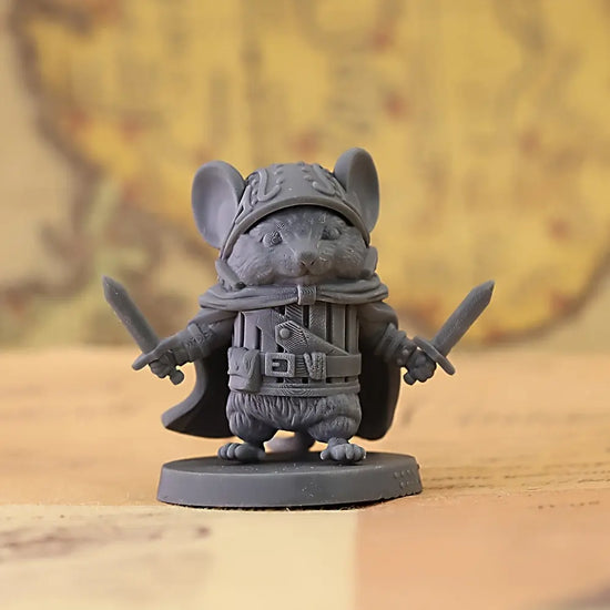 Adorable Mouse Warrior – Hand-Painted Resin Miniature for Board Games & Display Gamers Guild