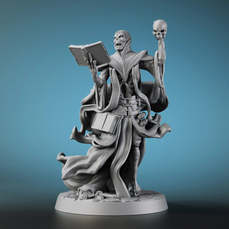 Lich Miniature – 3D Printed ABS Undead Sorcerer for Tabletop RPGs Gamers Guild