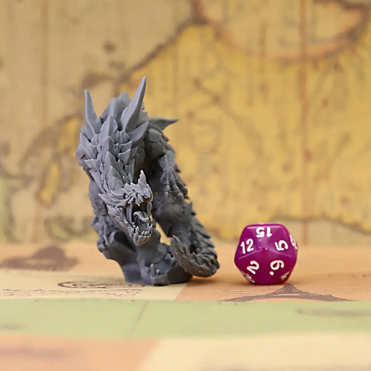 Detailed Depths Dragon Miniature – Durable Plastic Fantasy Beast for RPGs & Board Games Gamers Guild