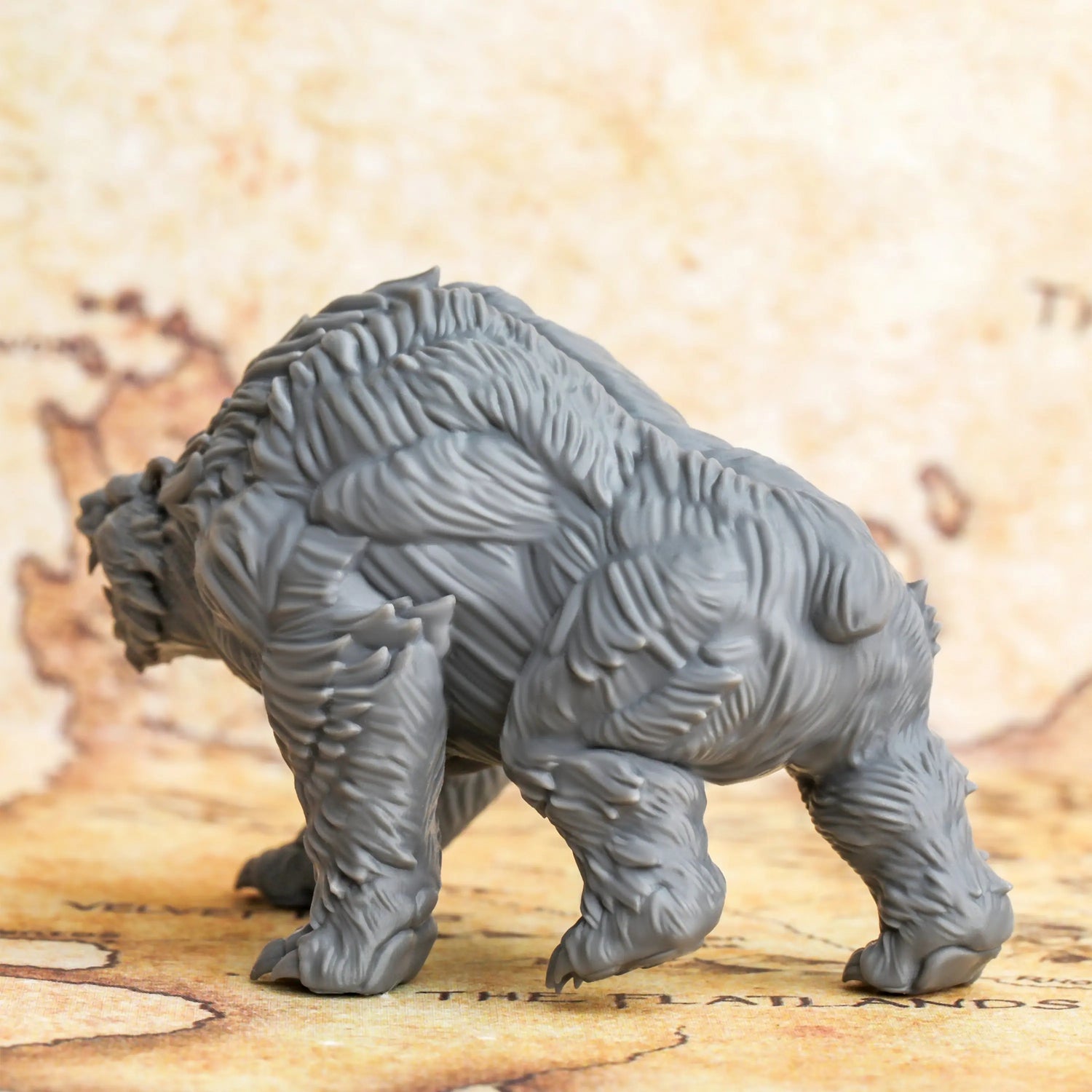 Bear Gauldurbjorn – Skadi’s Companion Miniature  3D Printed Resin Beast for Fantasy RPGs Gamers Guild