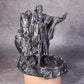 Retro Hand-Painted Dice Tower & Tray – 3D Printed “Statue of the Gods” Roller for D&D, Pathfinder & RPG Gamers Guild