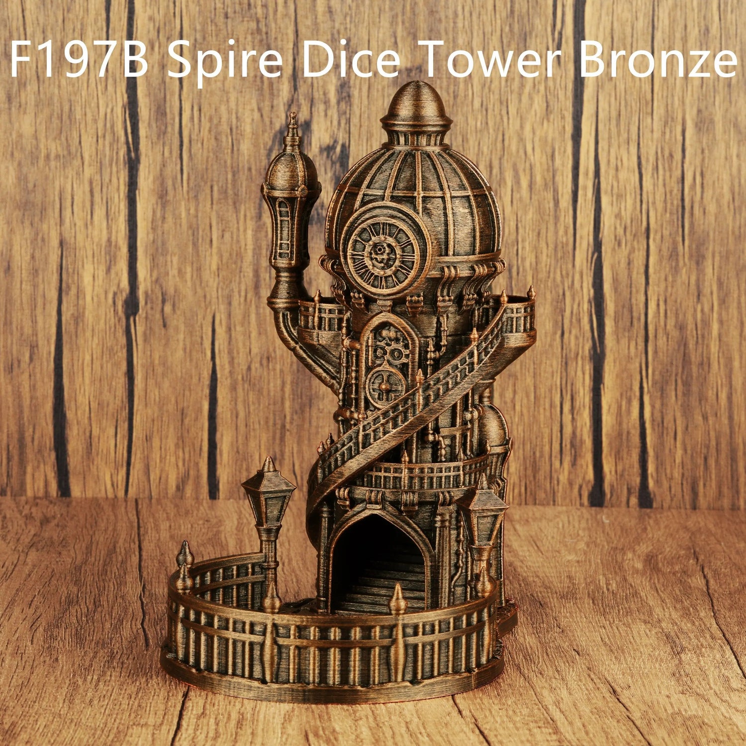 OMGLOBAL Octahedron Dice Tower – Hand-Painted 3D Printed Roller for D&D, Pathfinder & TTRPGs Gamers Guild